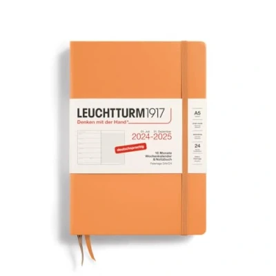 Abbildung von LEUCHTTURM1917 370616 Wochenkalender &amp; Notizbuch Medium (A5) 2025, 18 Monate 07.2024 12.2025, Hardcover, Apricot, Deutsch