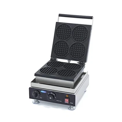 Abbildung von Maxima Gastro Waffelmacher 4 Waffeln Mini Runden