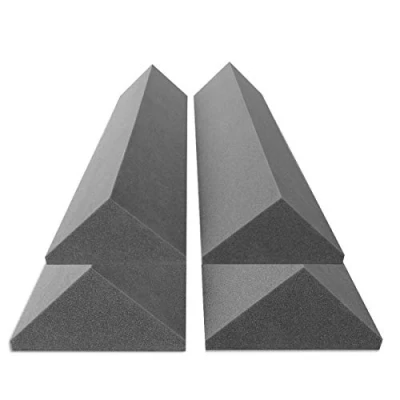 Abbildung von 4 Bass Trap Absorberelemente, 100cm hoch, Eckabsorber Breitbandabsorber, Akustikschaumstoff