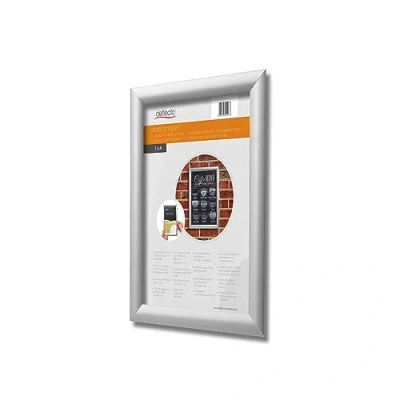 Abbildung von Deflecto Zeitungsständer SFA4S Klapprahmen Silber DIN A4 1 St. (B x H T) 240 325