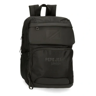 Abbildung von Pepe Jeans Bromley Laptop Rucksack, Schwarz, 25 x 36 10 cm, Polyester, 9 l, Talla única, laptoprucksack