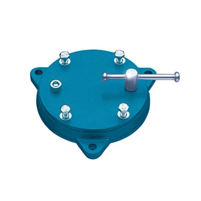 Abbildung von Heuer Drehteller, für Schraubstock 140 mm (geschlossene Aufnahmeplatte; Drehkranz Stahlgeschmiedet; Gewicht: 5 kg; freie Drehbarkeit um 360) 103140