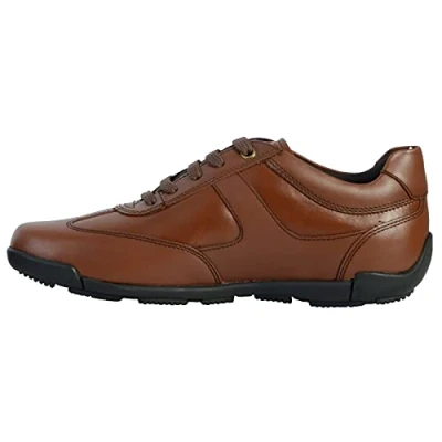 Abbildung von Geox Herren U Edgware A Sneaker, Cognac, 46 EU