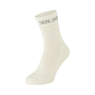 Abbildung von SEALSKINZ Suffield Solo Unisex Socke aus Merinowolle, cremefarben, M