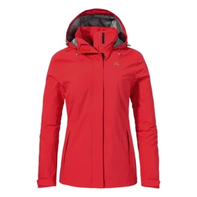 Abbildung von Schöffel Gmund Regenjacke / wasserabweisende Jacke, Damen, Größe: 36, Rot