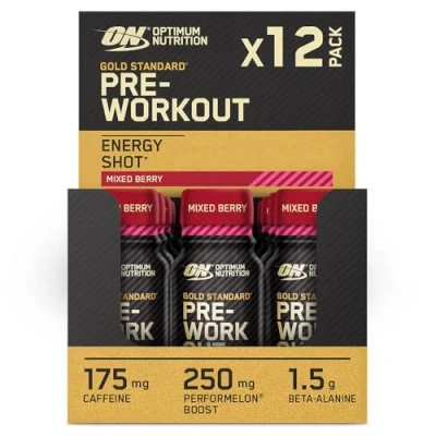 Abbildung von Optimum Nutrition Gold Standard Pre Workout Shot (12x60ml) Mixed Berry