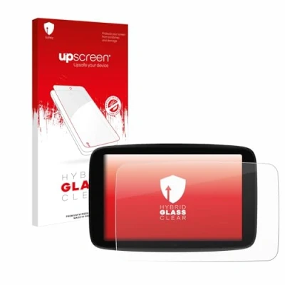 Abbildung von upscreen Schutzglas für TomTom GO Superior 7&quot; Schutzfolie, Glas Folie [Klar, 9H Panzerschutz, Anti Fingerprint]