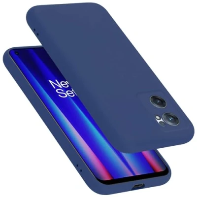 Abbildung von Cadorabo Hülle kompatibel mit OnePlus Nord CE 2 5G Silikon Handyhülle für Case aus flüssigem stoßfeste dünne TPU Schutzhülle Liquid BLAU