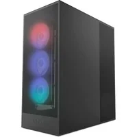 Abbildung von NZXT H7 Flow RGB Mid Tower ATX Airflow Gehäuse mit Lüftern Unterstützt Lüfter im Boden zur direkten GPU Kühlung 360 mm Single Frame Kabelmanagement Schwarz