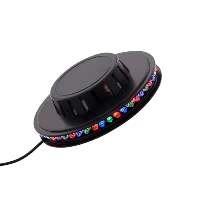 Abbildung von BRILONER LED Partylicht mit Musiksensor, buntes RGB Licht, USB Anschluss, Party, Discolicht, Party Gadgets, Partybeleuchtung, Deko Geburtstag, 12,5x3,8 cm, Schwarz