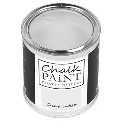 Abbildung von Chalk Paint Everything® Crema Antica Kreidefarbe Wasserbasis für Alle Oberflächen einfach zu verarbeiten ohne schlechten Geruch Extra Matt (250 ml)