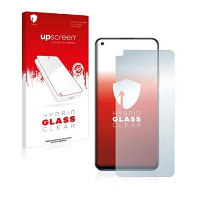 Abbildung von upscreen Schutzglas für realme 8 Schutzfolie, Glas Folie [Klar, 9H Panzerschutz, Anti Fingerprint]