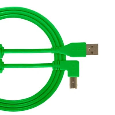 Abbildung von UDG Kabel USB 2.0 (A B) abgewinkelt, Grün, 2 m Audio optimiertes Ultimate Audiokabel für DJs und Produzenten zur Maximierung ihrer Leistung