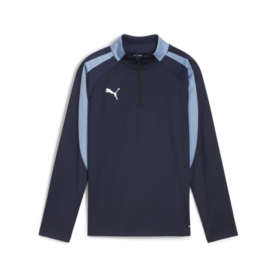 Abbildung von Puma Individualliga Langarmshirt für Kinder, Größe: 116, Navy white zen blue