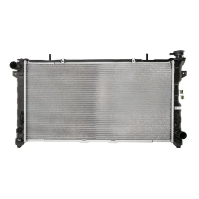 Abbildung von NISSENS 61005 Kühler, Motorkühlung Aluminium 772 404 26 Kühlrippen gelötet CHRYSLER: Voyager 4, Grand IV