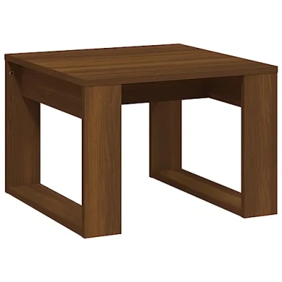 Abbildung von vidaXL Beistelltisch, Couchtisch für Wohnzimmer, Wohnzimmertisch mit viel Platz, Sofatisch Kaffeetisch Telefontisch Tisch, Braun Eichen Optik Holzwerkstoff