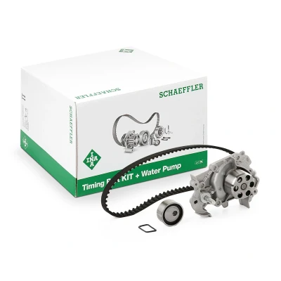 Abbildung von INA 530 0182 31 Wasserpumpe + Zahnriemensatz mit RENAULT: TWINGO 2