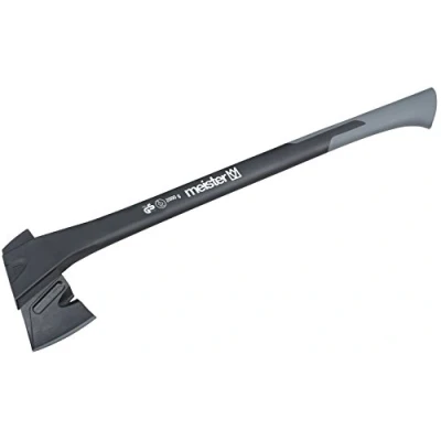 Abbildung von meister Universalaxt Vibrationsarmer Stiel aus Nylon Ideale Kraftübertragung Rutschfest, 2000 g, Zur Bearbeitung von Holz