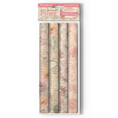 Abbildung von Stamperia SBPLT29 Shabby Rose Fabric, Multicolor, 30 x 0,2 cm