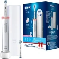 Abbildung von Oral B Elektrische ZAHNBÜRSTE PRO 3 + Reiseetui White Zahnbürste, Größe: One Size,