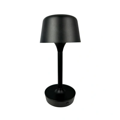 Abbildung von Dyberg Larsen LED Akku Tischlampe Flow, schwarz, Höhe 25 cm