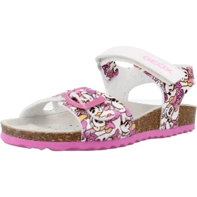 Abbildung von Geox Baby Mädchen B CHALKI Girl Sandal, White/Fantasy, 20 EU