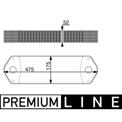 Abbildung von MAHLE ORIGINAL CLC 11 000P Ölkühler