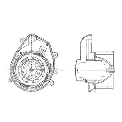 Abbildung von MAHLE ORIGINAL AB 54 000P Innenraumgebläse für Fahrzeuge mit Klimaanlage Linkslenker AUDI: A4 B5 Avant, Limousine