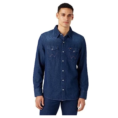 Abbildung von Wrangler Hemd, Herren, Größe: 4XL, Blau