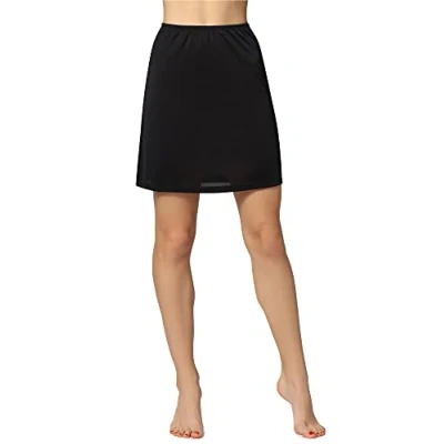 Abbildung von Bellivalini Damen Petticoat Unterrock Knielang ME897 (Schwarz, S)