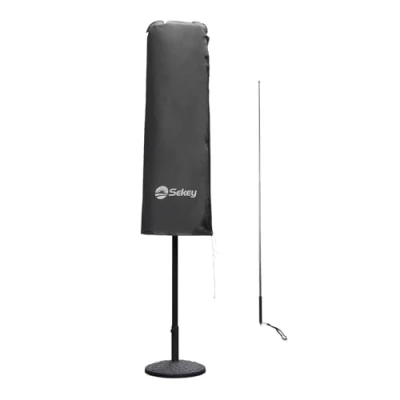 Abbildung von Sekey Doppelsonnenschirm Schutzhülle Abdeckhauben für Sonnenschirm 165x50/62 cm Extrabreite Abdeckhaube XXL Schirme, 100% Polyester