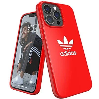 Abbildung von adidas Kompatibel mit iPhone 13 Pro 6.1&quot; Hülle, Originale geformte Schutzhülle, Scharlach rot