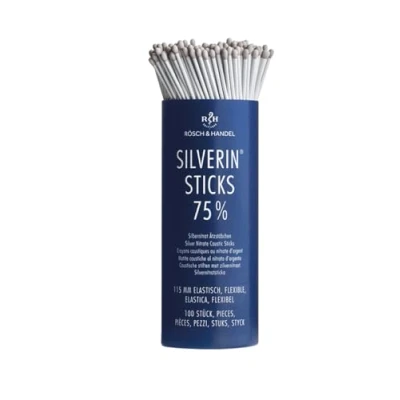 Abbildung von Silverin Silbernitrat Ätzstäbchen 75% 100x115mm elastisch 100 St