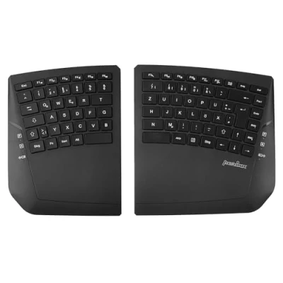 Abbildung von Perixx PERIBOARD 624B Kabellose Ergonomische Tastatur, Split Design, TKL, Verstellbare Neigung QWERTZ