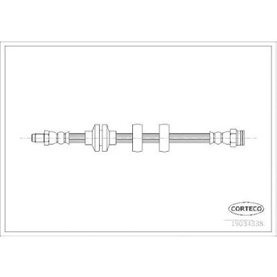 Abbildung von CORTECO 19034338 Bremsschläuche Vorderachse beidseitig 515 FIAT: Doblo I Cargo, Kombi