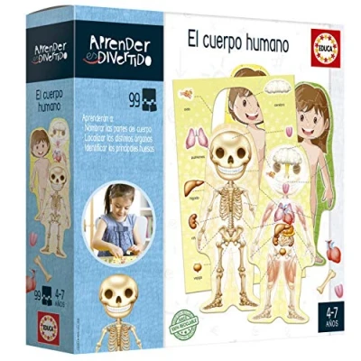 Abbildung von Educa Aprender es Divertido: EL Cuerpo Humano Lernen Macht Spaß am menschlichen Körper. Lernspiel für Kinder. Ab 4 Jahren 18701, Sortiert, único