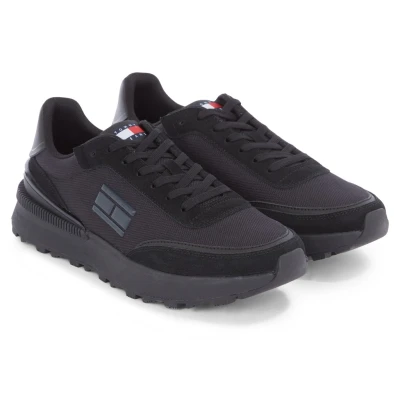 Abbildung von Tommy Jeans Technical Runner Sneaker low, Herren, Größe: 41, Black Schuhe