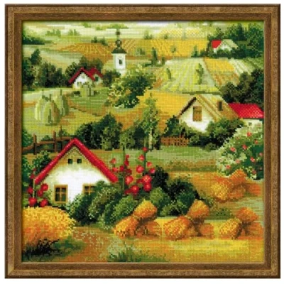 Abbildung von Riolis Kreuzstich Set Serbische Landschaft kit15.75 inch X 15.75 10 zählen, Acryl, Mehrfarbig