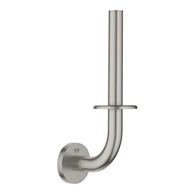 Abbildung von Grohe Essentials Toilettenpapierhalter Ersatzpapierhalter, Wandmontage, Supersteel 40385DC1