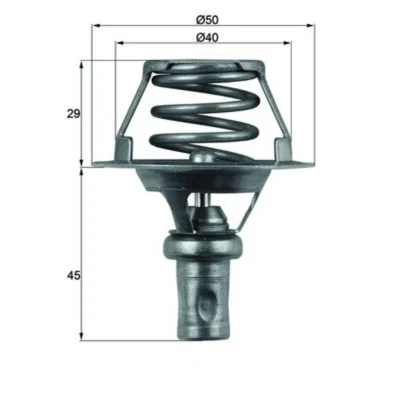 Abbildung von MAHLE ORIGINAL TX 66 91D Kühlwasserthermostat 91 50 mit Dichtung RENAULT: CLIO 1, 19 I Schrägheck, Chamade