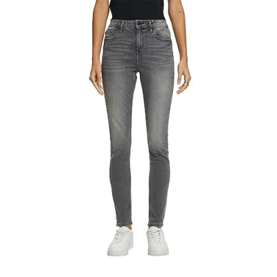 Abbildung von edc by Esprit Highrise Jeans Skinny Fit, Damen, Größe: 25x30, Grey medium washed