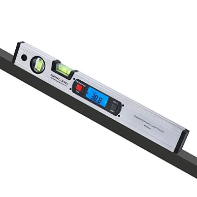 Abbildung von Neigungsmesser, RISEPRO Digitale Neigungsmesser Winkel Finder Gauge Spirit Level aufrecht Magnet 360 Range 416 mm lang mit Hintergrundbeleuchtung 82112 S