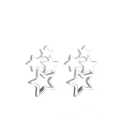 Abbildung von Elli Astro Stars Ohrringe, Damen, Größe: One Size, Silber