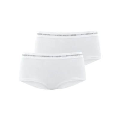 Abbildung von Copenhagen Studios Panty &quot;mit softem Logobund&quot;, (2er Pack), aus gerippter Bio Baumwollqualität