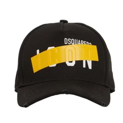 Abbildung von Dsquared2 Baseball Cap Icon Baseballcap Kappe Hidden Swipe Tape Basebalkappe Taped Logo