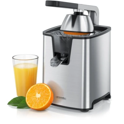 Abbildung von Arendo Entsafter Automatische Edelstahl Zitruspresse, 1000W, Hebelarm, BPA frei, 1000 W, Orangenpresse, Limettenpresse, 2 Presskegel, verstellbares Sieb
