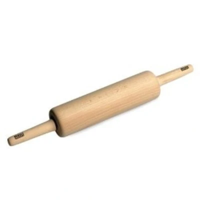 Abbildung von Original Kaiser Classic Nudelholz 47 x 6,5 cm, Teigroller, Wellholz, Buchenholz, Leichtlauf Gleitlager, breite Ausrollfläche, Beige