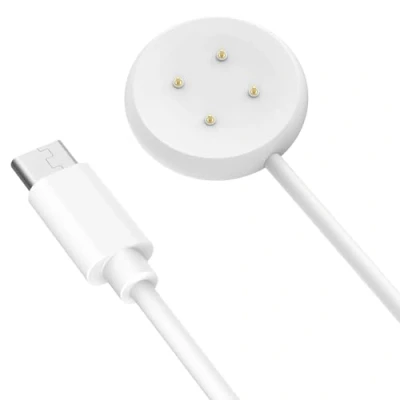 Abbildung von MoKo Ladegerät Kompatibel mit Google Pixel Watch 3/Pixel 2 Smartwatch, Magnetisches Ladestation 1M USB C Ladekabel Kabel für Fitbit Ace LTE/Versa 4/3/Sense 2/Sense, Weiß
