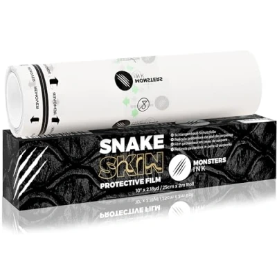 Abbildung von 2m Snake Skin Tattoo Folie Heilung, Pflaster, Wasserdicht Second Folie, Monsters Ink (25cm x 2m)