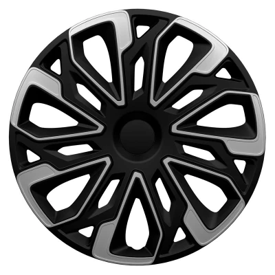 Abbildung von AUTO STYLE Satz Radzierblenden Estoril 15 Zoll Silber/Schwarz